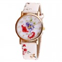 Clock Female Floral Delicate Fashion Cheap Sifisticado Girl