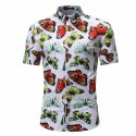 Camisa Masculina Novo Modelo Estampa Floral Praia