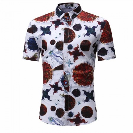 Camisa Masculina Novo Modelo Estampa Floral Praia