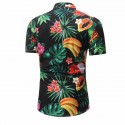 Camisa Masculina Novo Modelo Estampa Floral Praia