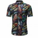 Camisa Masculina Novo Modelo Estampa Floral Praia