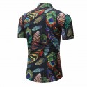 Camisa Masculina Novo Modelo Estampa Floral Praia