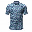 Camisa Masculina Novo Modelo Estampa Floral Praia