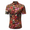 Camisa Masculina Novo Modelo Estampa Floral Praia