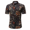 Camisa Masculina Novo Modelo Estampa Floral Praia