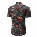 Camisa Masculina Novo Modelo Estampa Floral Praia