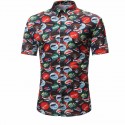 Camisa Masculina Novo Modelo Estampa Floral Praia