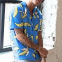 Men's Shirt pattern Bananas style Geek swimwear Plus Size