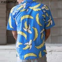 Men's Shirt pattern Bananas style Geek swimwear Plus Size