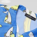Camisa Masculina Estampa Bananas Estilo Geek Moda Praia Plus Size