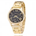 Clock Geneva Female Formal Gold Romans Executive Luxury