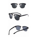 Sunglasses Mirrored Lens Blue UV Protection Upper Frame