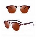 Sunglasses Mirrored Lens Blue UV Protection Upper Frame