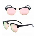 Sunglasses Mirrored Lens Blue UV Protection Upper Frame