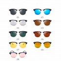 Sunglasses Mirrored Lens Blue UV Protection Upper Frame