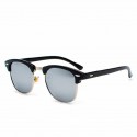 Sunglasses Mirrored Lens Blue UV Protection Upper Frame