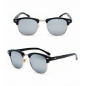 Sunglasses Mirrored Lens Blue UV Protection Upper Frame