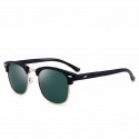 Sunglasses Mirrored Lens Blue UV Protection Upper Frame