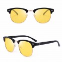 Sunglasses Mirrored Lens Blue UV Protection Upper Frame