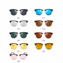 Sunglasses Mirrored Lens Blue UV Protection Upper Frame