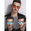 Óculos de Sol Lente Espelhada Azul Proteção UV Armaçaõ Superior