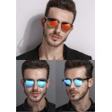 Sunglasses Mirrored Lens Blue UV Protection Upper Frame