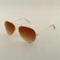 Sunglasses Large Aviator Fine Gold Frame