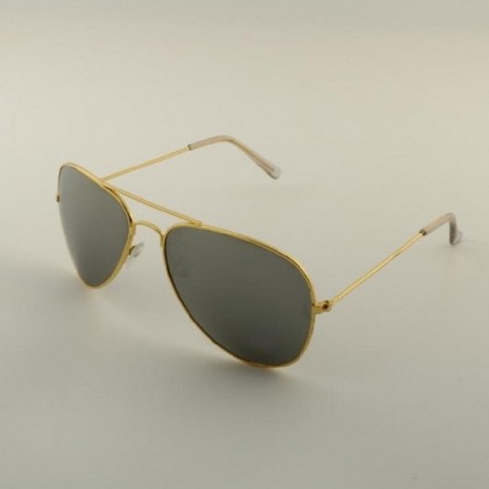 Sunglasses Large Aviator Fine Gold Frame
