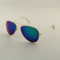 Sunglasses Large Aviator Fine Gold Frame