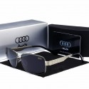 Óculos de Sol Esporte Masculino Audi Detalhes em Ouro Proteção UV