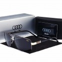 Óculos de Sol Esporte Masculino Audi Detalhes em Ouro Proteção UV