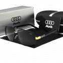 Óculos de Sol Esporte Masculino Audi Detalhes em Ouro Proteção UV