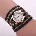 Watch Leather Strap Female Multicolor with Chain Fashion