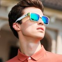 Fashion White Men's Sunglasses Funk Thick Frame with UV Protection