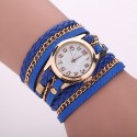 Watch Leather Strap Female Multicolor with Chain Fashion