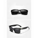 Óculos Masculino Branco moda Funk Armação Grossa com Proteção UV