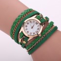 Watch Leather Strap Female Multicolor with Chain Fashion