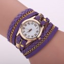 Watch Leather Strap Female Multicolor with Chain Fashion