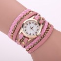 Watch Leather Strap Female Multicolor with Chain Fashion