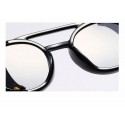 Sunglasses Female Lady Gaga Lens Uv400 Round Frame Italy