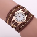 Watch Leather Strap Female Multicolor with Chain Fashion