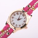 Watch Leather Strap Female Multicolor with Chain Fashion