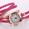 Watch Leather Strap Female Multicolor with Chain Fashion