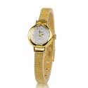 Clock Female Classico Minimalist Gold and Silver Elegant Small