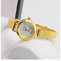 Clock Female Classico Minimalist Gold and Silver Elegant Small