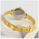 Clock Female Classico Minimalist Gold and Silver Elegant Small