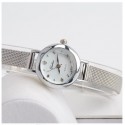 Clock Female Classico Minimalist Gold and Silver Elegant Small