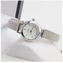 Clock Female Classico Minimalist Gold and Silver Elegant Small