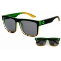 Evrfelan Men's Black and Lime Green Sunglasses