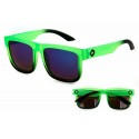 Evrfelan Men's Black and Lime Green Sunglasses